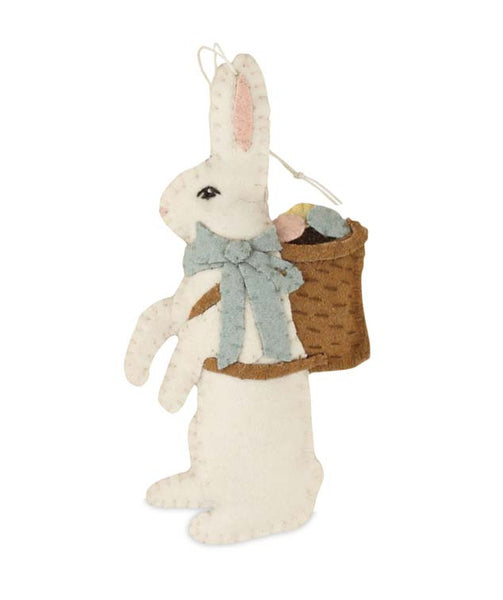 Wool Easter Bunny Ornament - TheHolidayBarn.com