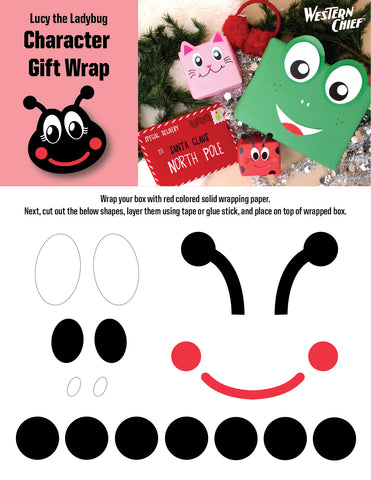 Lucy the ladybug character gift wrap