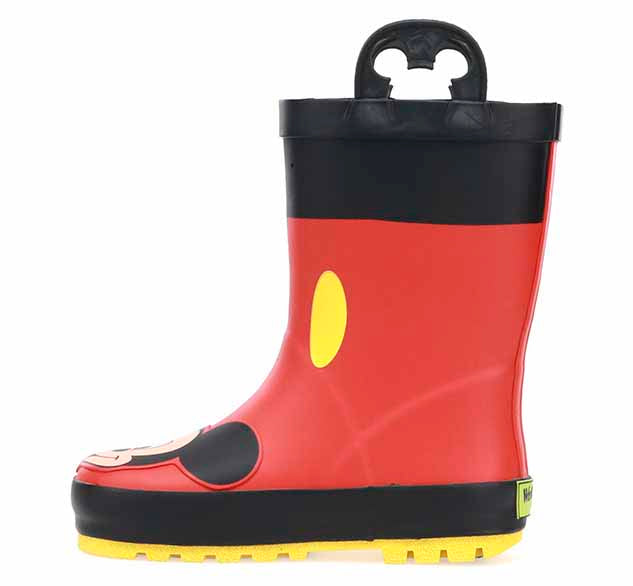 Kids Mickey Mouse Rain Boots - Red-40-50 - _alt_kids-mickey - boy - boys - characters - color_red - footwear-rain-Red