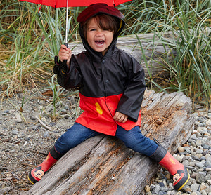 mickey mouse raincoat and boots