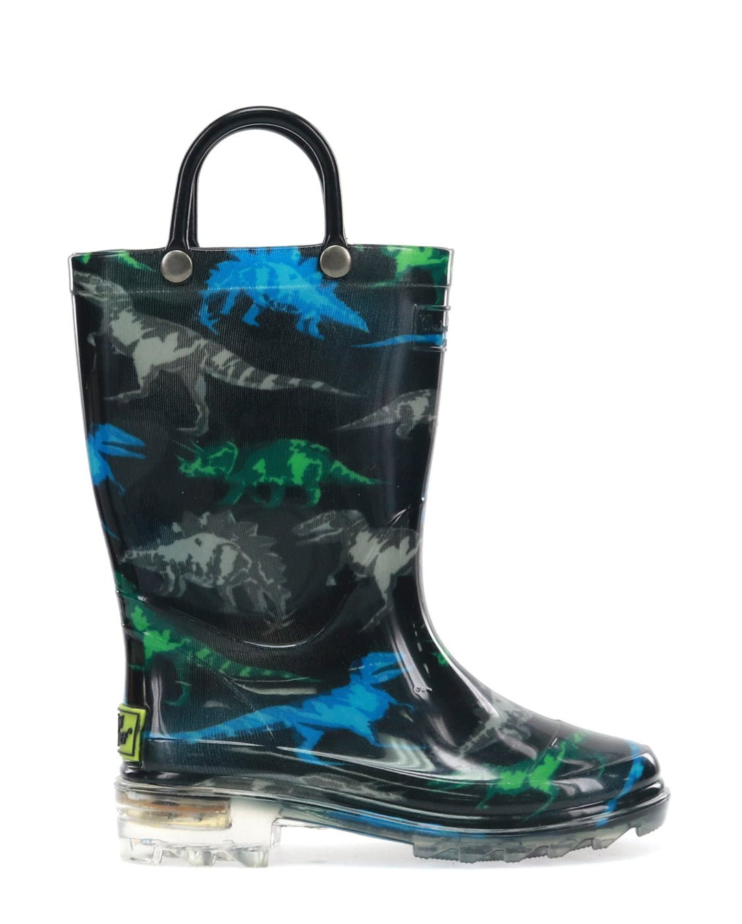 Western Chief Kids Shark Chase Lighted Rain Boot - Blue
