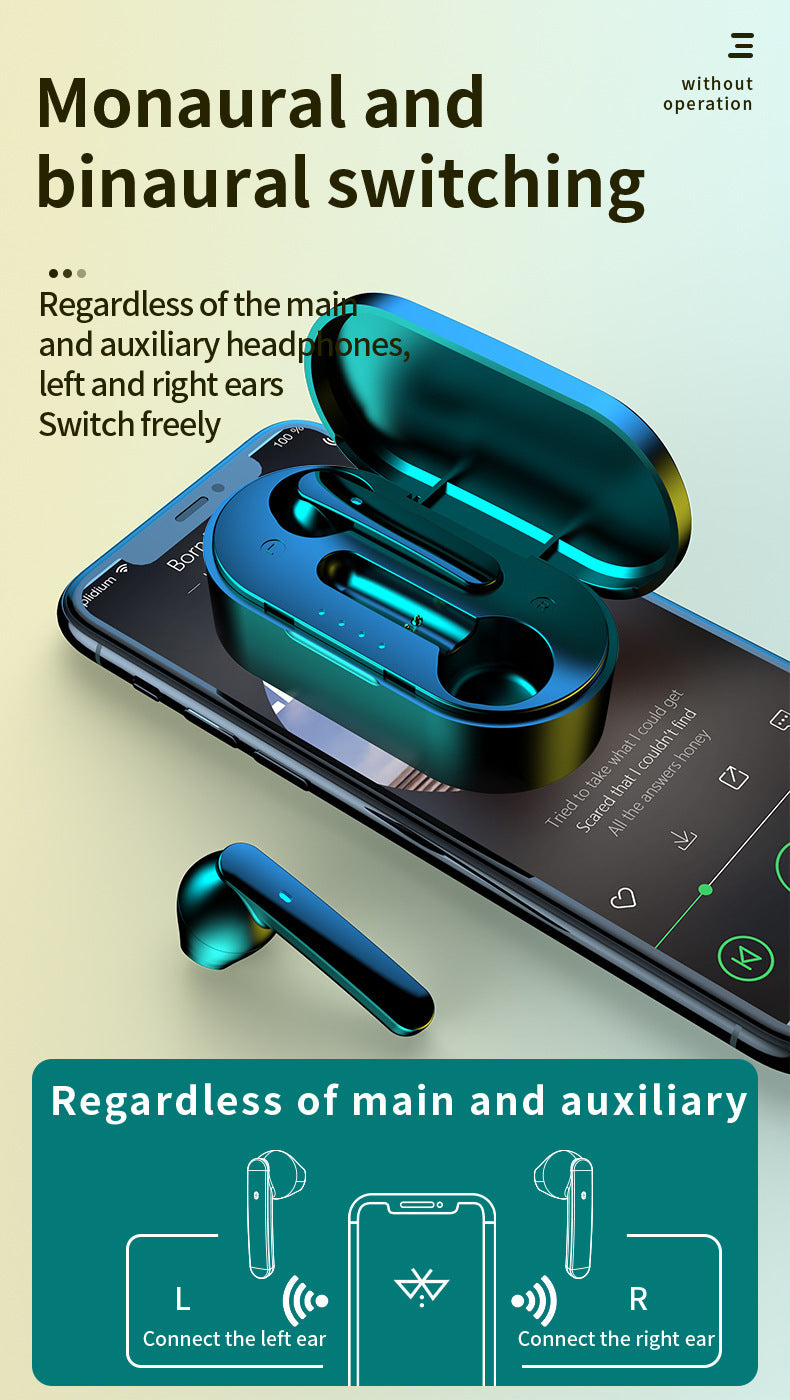 Y9 Bluetooth Earbuds 5.0 TWS Wireless Headphone-image-3