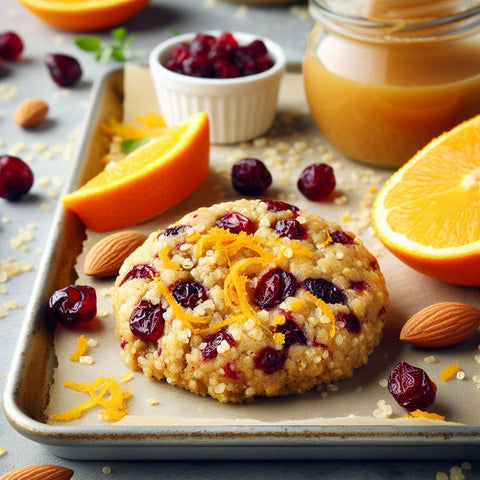 Cranberry Orange Quinoa Cookies