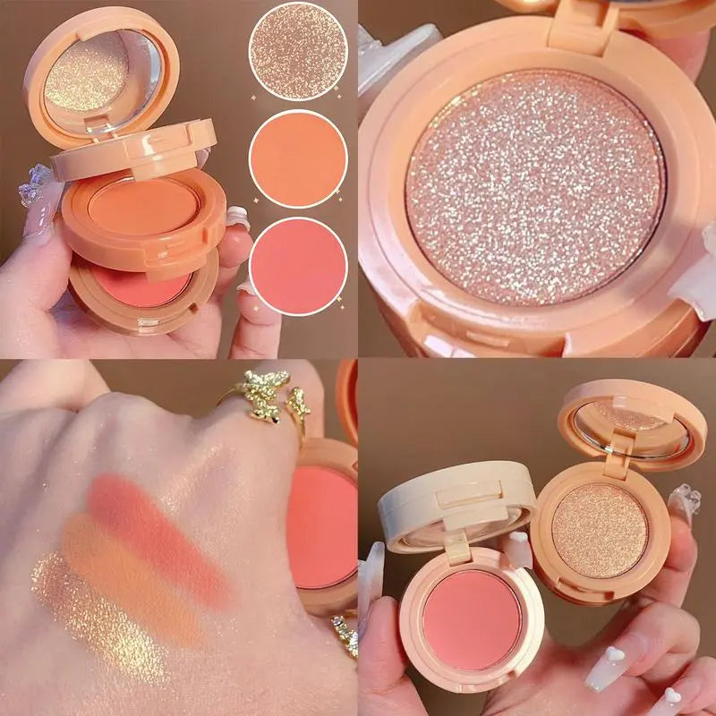 3-in-1 Make-Up Palette Matte Eyeshadow Shimmer Highlighter Plate For Women Long Lasting Cosmetic