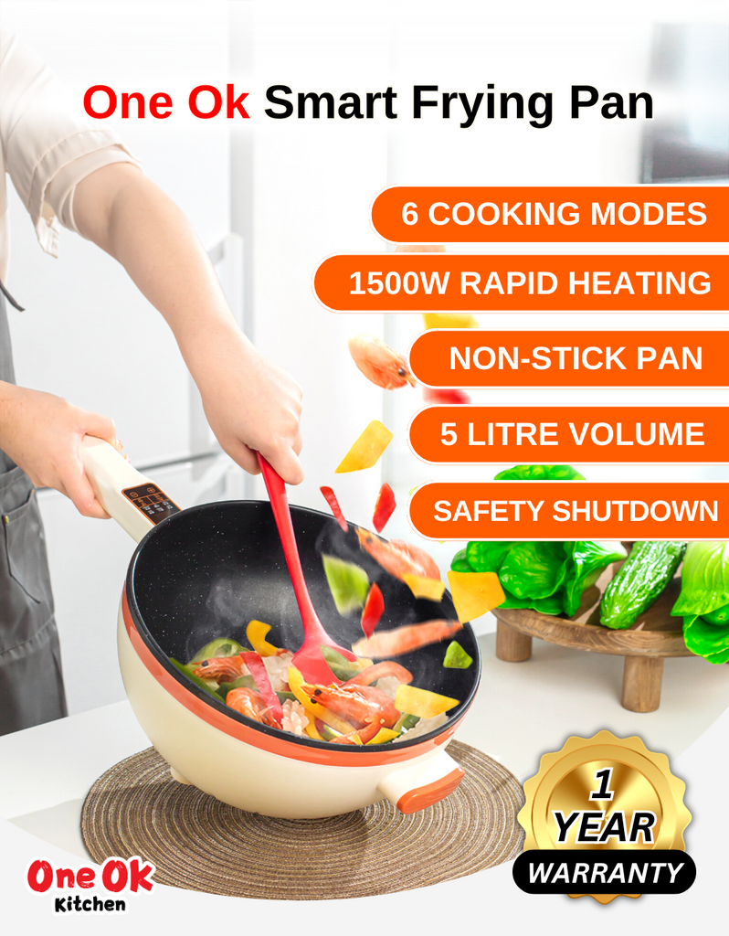 Electric Frying Pan Non Stick Malaysia One Ok Kitchen Smart Multifunctional Cooker