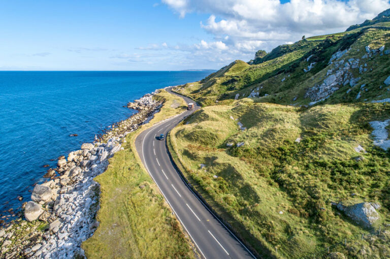 Causeway Coastal Route with cars