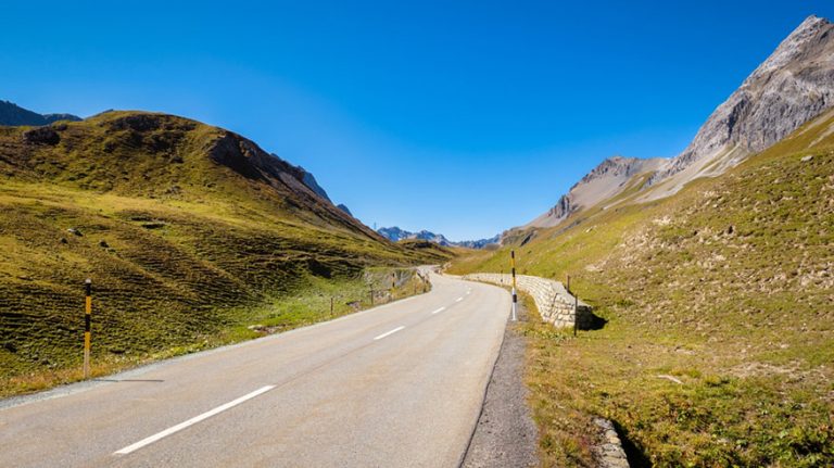 the Swiss Albula Pass