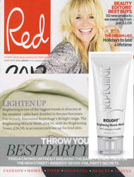 Red UK magazine cover Featuring Biolight™ Brightening Miracle Mask