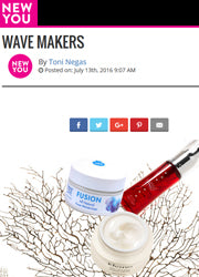 New You screenshot with Wave Makers headline Featuring Fusion All Natural At Home Products