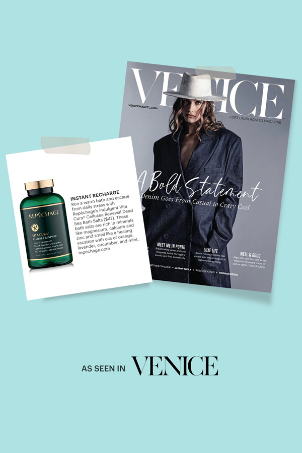 Vita Cura® CelluSea Renewal™ Dead Sea Bath Salts in Venice magazine