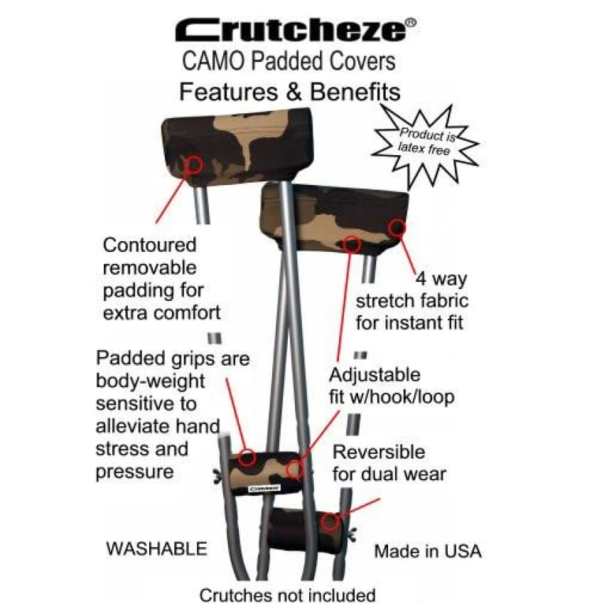 Cane Pad by Crutcheze USA Made Comfort Pad for Walking Canes