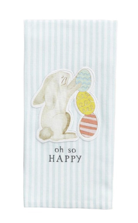 Bunny With Egg Patch Towel
