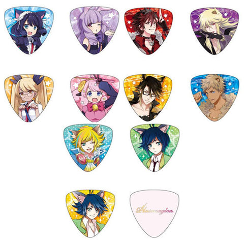 Anime pink cheerful Girl Japanese cute kawaii Guitar Pick | Zazzle