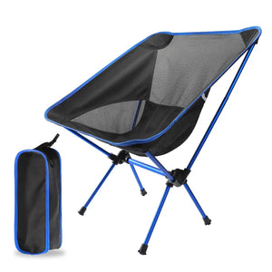 Detachable Portable Folding Moon Chair Outdoor Camping Chairs Beach Fishing Chair Ultralight Travel Hiking Picnic Seat Tools - Camping Jackpot
