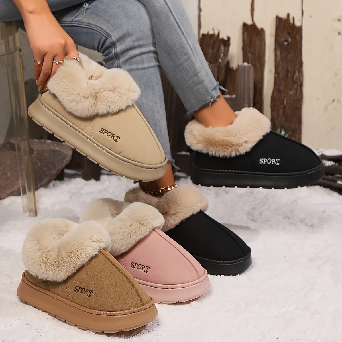 DANIELLE | FLUFFY SLOFFEN MET ZACHTE ZOLEN - ModeViv