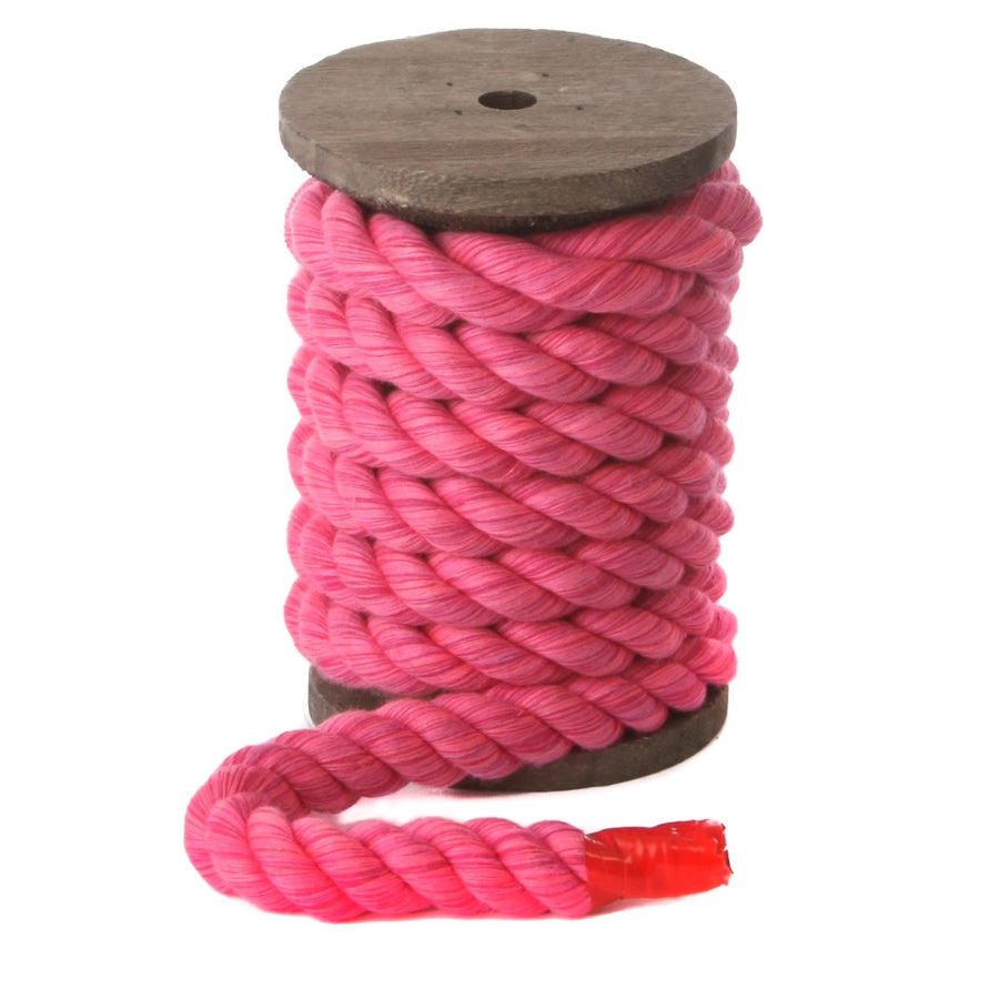 Soft Twisted Cotton Bondage Rope | Soft hot pink bondage cordage ...