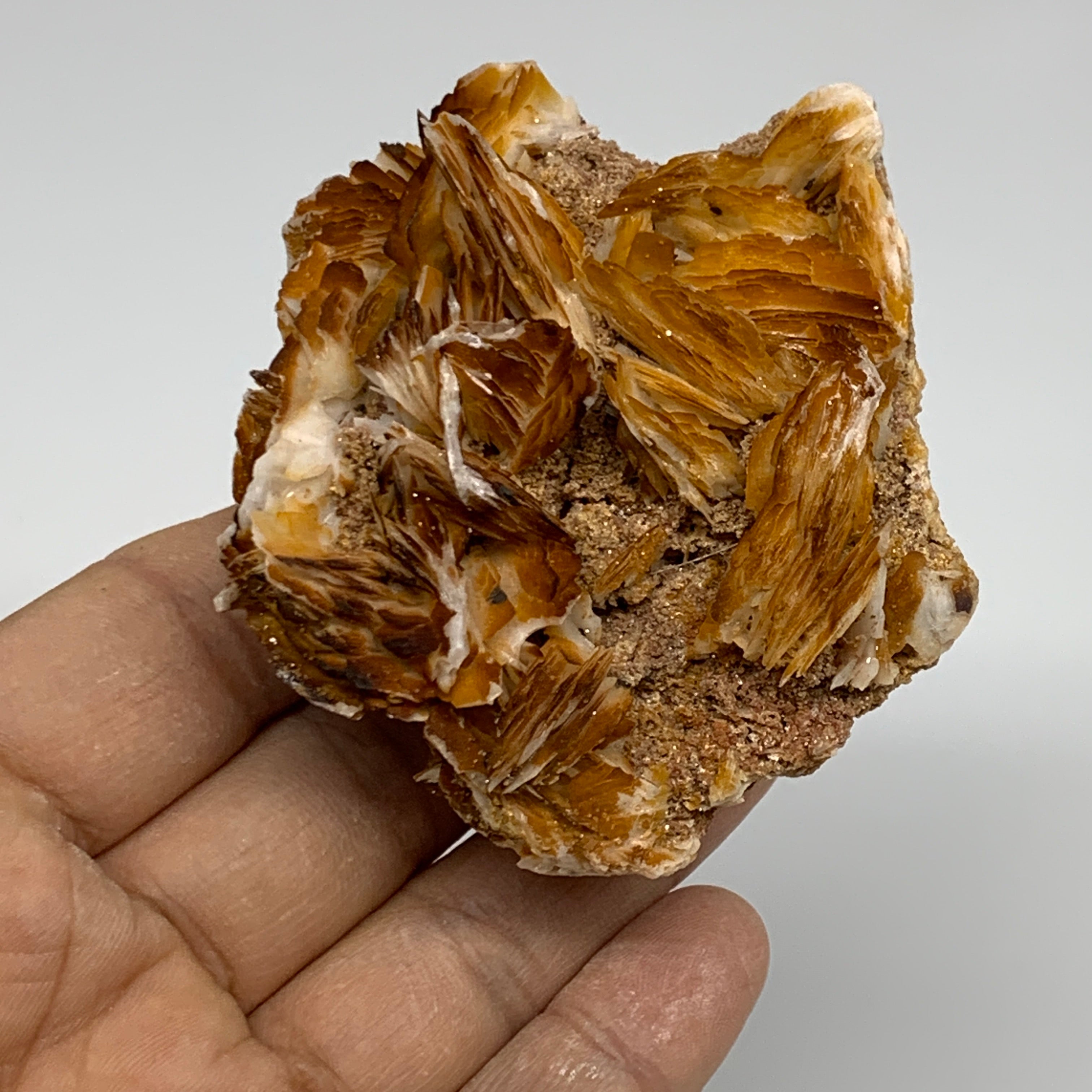 0.40 lbs, 2.8"x2.4x1.5", Natural Golden Barite Mineral Specimen @Morocco, B33434