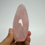 390g,4.1"x2.5"x1.8" Rose Quartz Crystal Freeform Polished Crystal, B20659