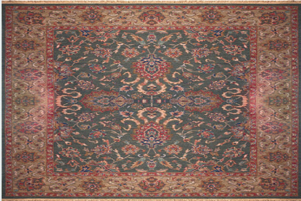 Isfahan Persian hand knotted rug