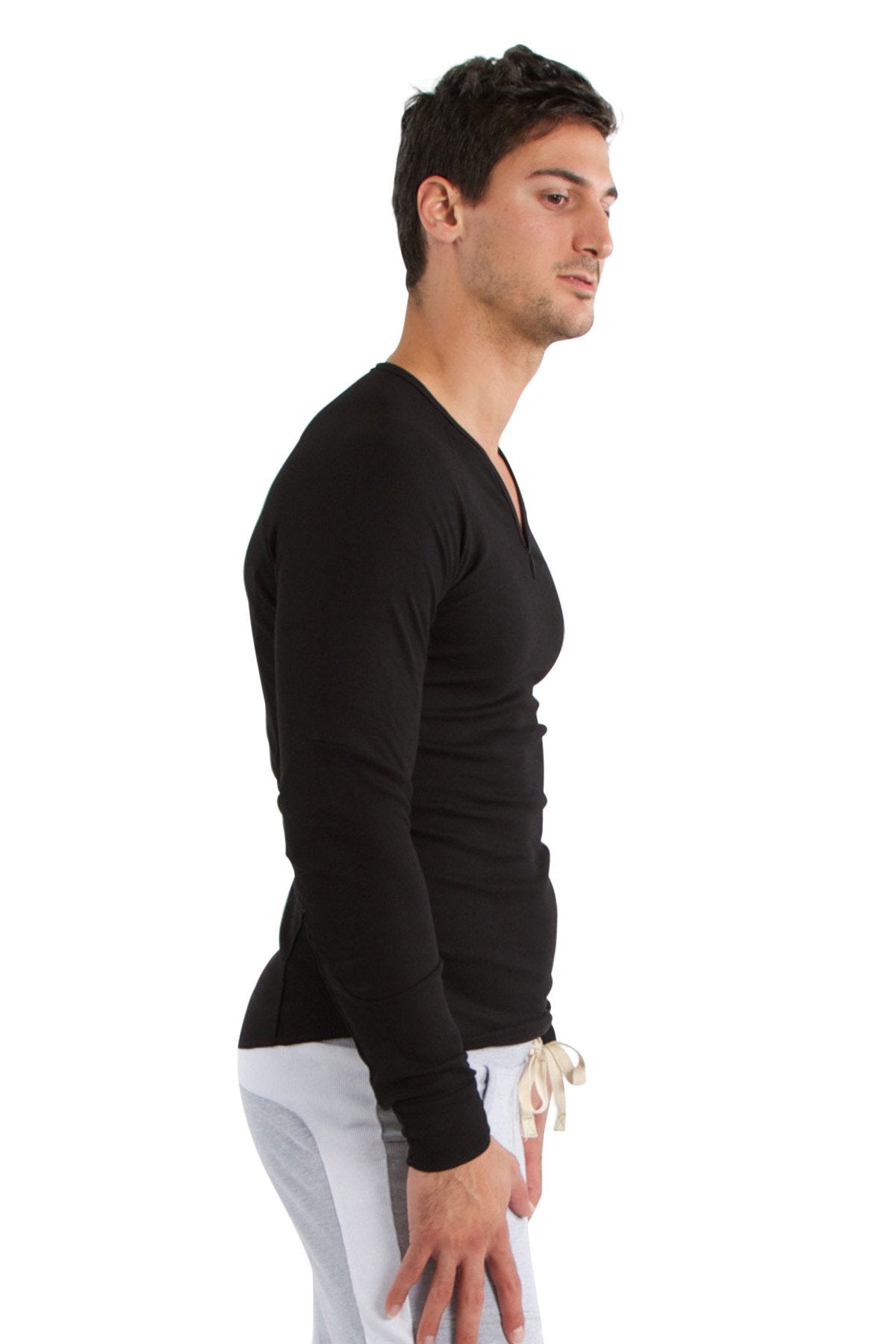 black thermal top mens