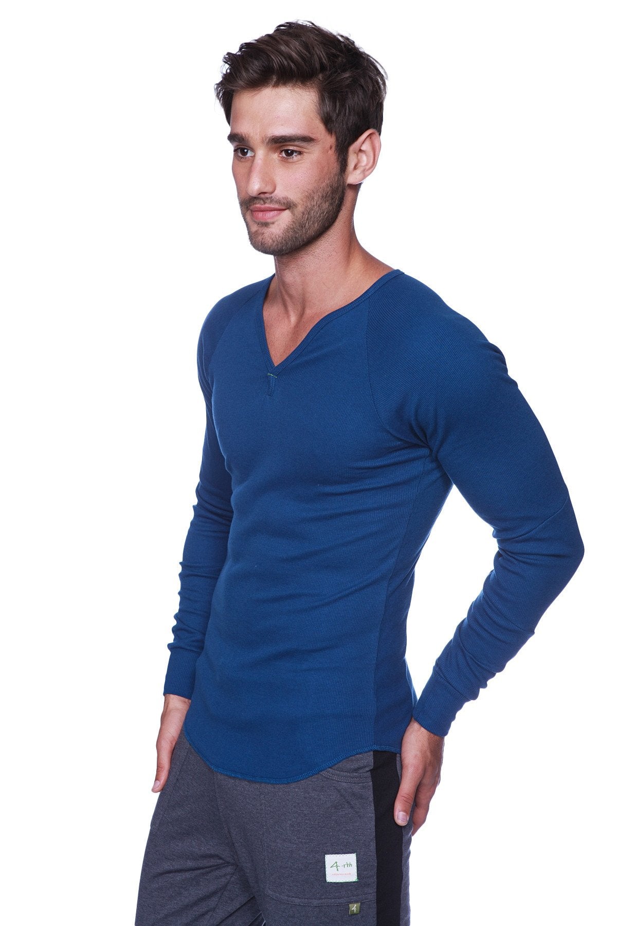 Thermal V-Neck Long Sleeve (Royal Blue) – 4-rth