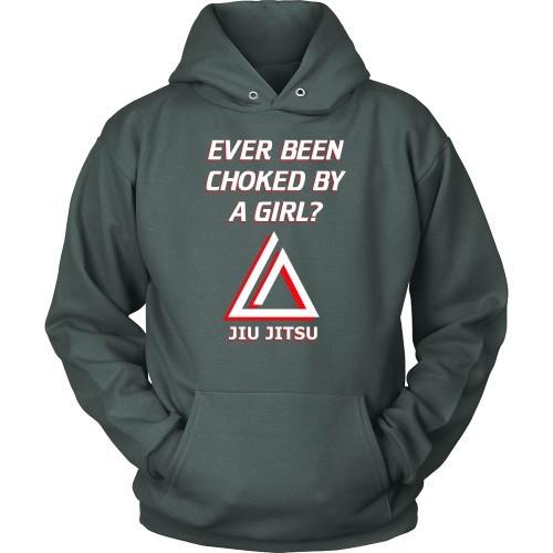 BJJ T Shirt - Ever been choked by a girl? - Teelime | Unique t-shirts