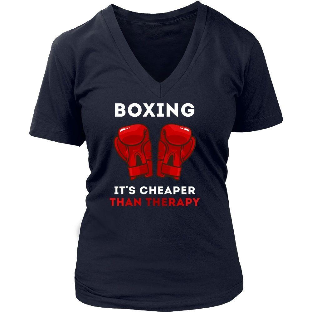 Boxer T Shirt Boxing Its Cheaper Than Therapy Teelime Unique T Shirts 7225