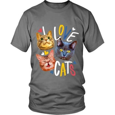 Cats T Shirt - I love Cats - Teelime | Unique t-shirts