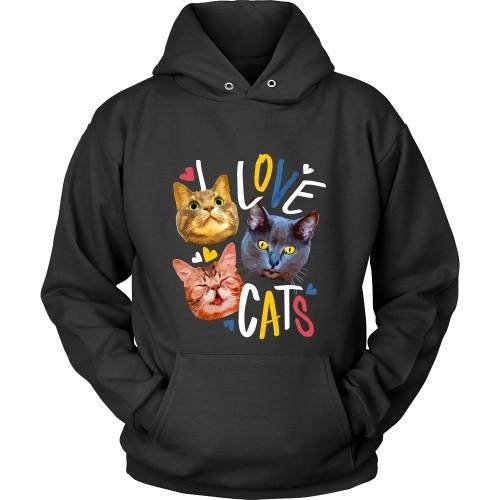 Cats T Shirt - I love Cats - Teelime | Unique t-shirts