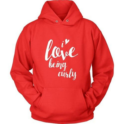 Curly Hair T Shirt - I love being curly - Teelime | Unique t-shirts