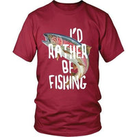 Fishing T Shirt - I'd rather be Fishing - Teelime | Unique t-shirts