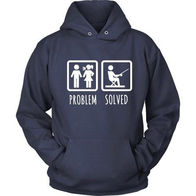 Fishing T Shirt - Problem Solved - Teelime | Unique t-shirts