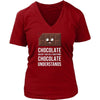 Funny T Shirt - Chocolate doesn't ask silly questions Chocolate understands-T-shirt-Teelime | shirts-hoodies-mugs