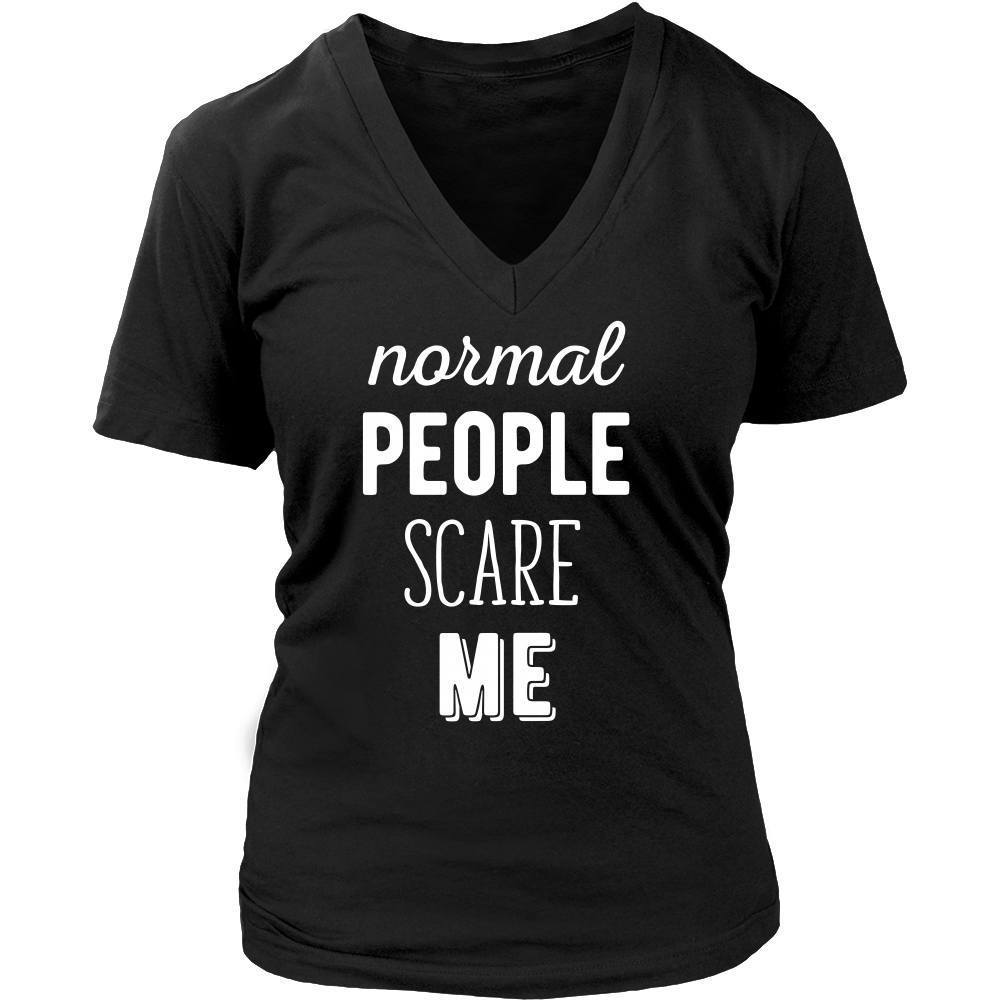 Funny T Shirt - Normal people scare me - Teelime | Unique t-shirts