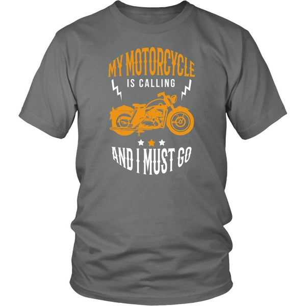 Motorcycle T Shirt - My motorcycle is calling and I must go - Teelime ...