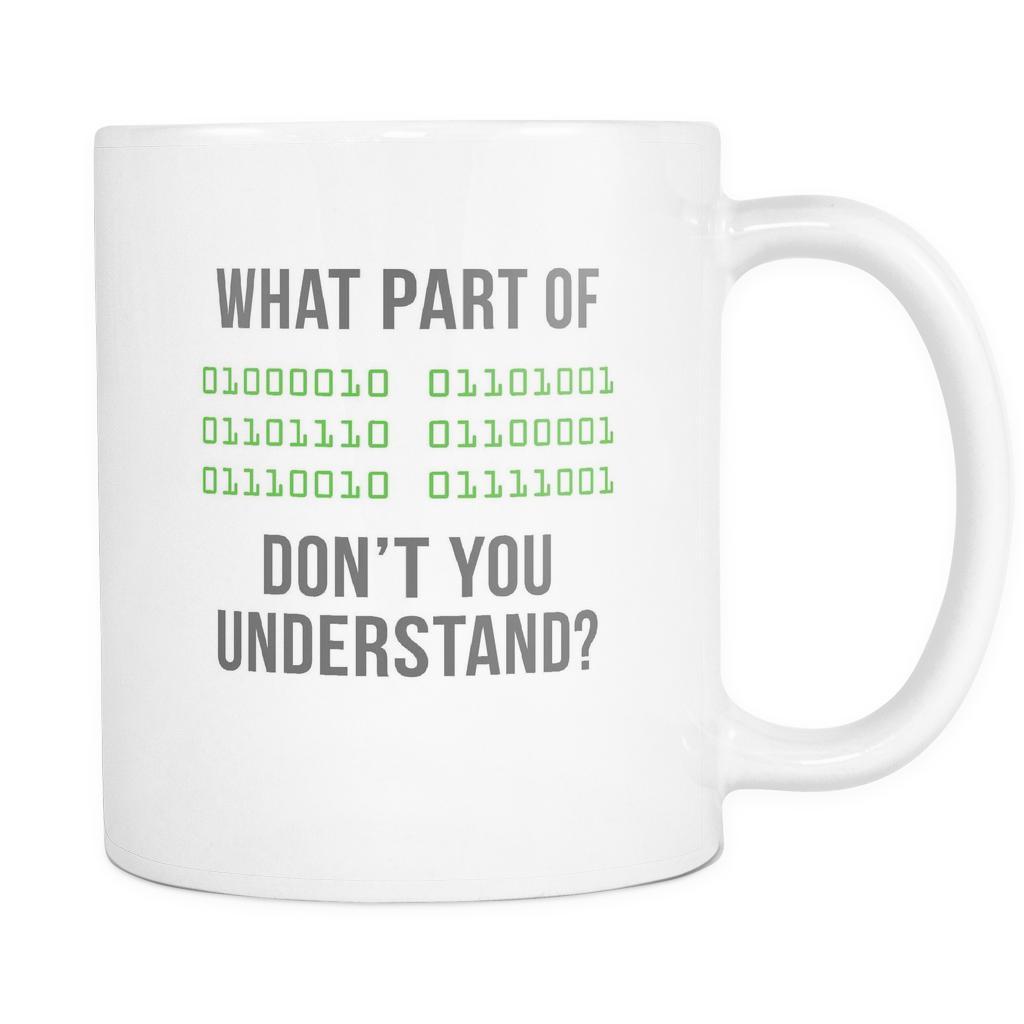 Mug Programmer Gifts - Binary Code mug - Funny Programmers Mug (11oz)