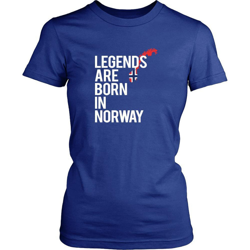 Norway Shirt - Legends are born in Norway - National Heritage Gift ...