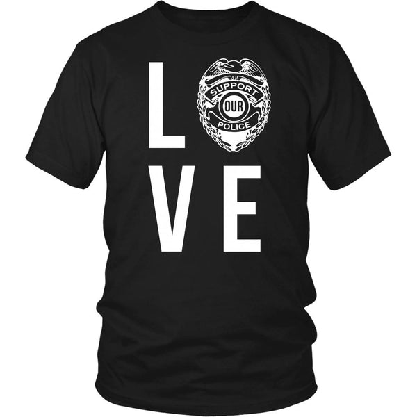 Policeman T Shirt - Love Police - Teelime | Unique t-shirts