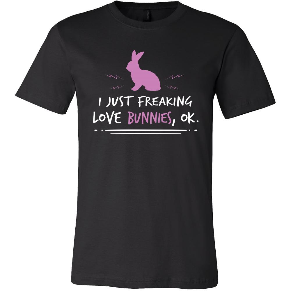 Rabbit Shirt - Freakin Love Bunnies - Animal Lover Gift - Teelime ...
