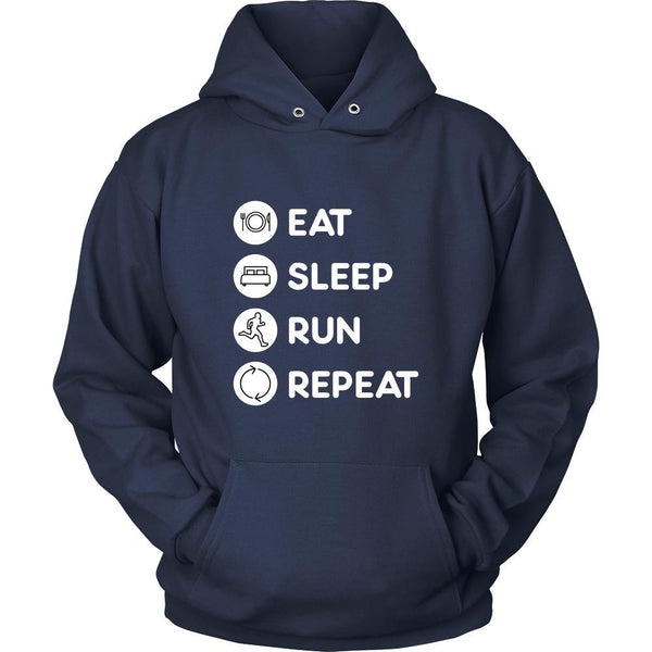 Running Eat Sleep Run Repeat Runner Hobby Shirt Teelime Unique T Shirts