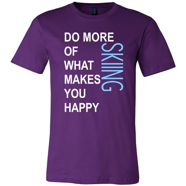 Skiing Shirt - Do more of what makes you happy Skiing- Hobby Gift ...