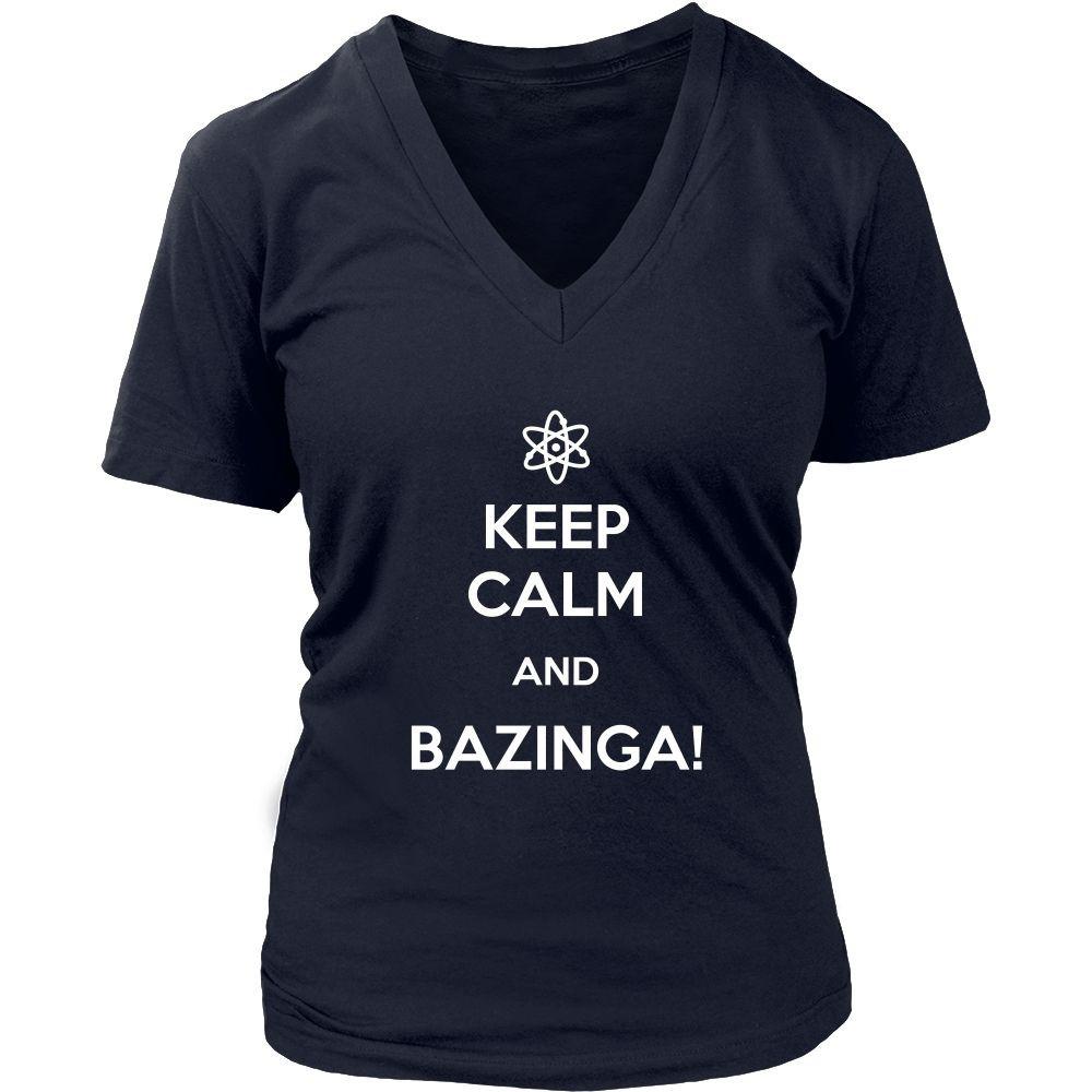 The Big Bang Theory T Shirt - Keep Calm And Bazinga - Teelime | Unique ...