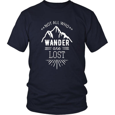 Traveling T Shirt - Not all who wander are lost - Teelime | Unique t-shirts