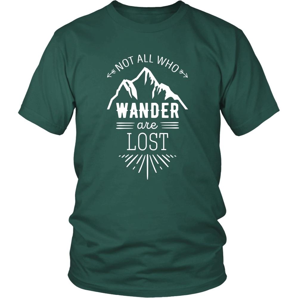 Traveling T Shirt - Not all who wander are lost - Teelime | Unique t-shirts