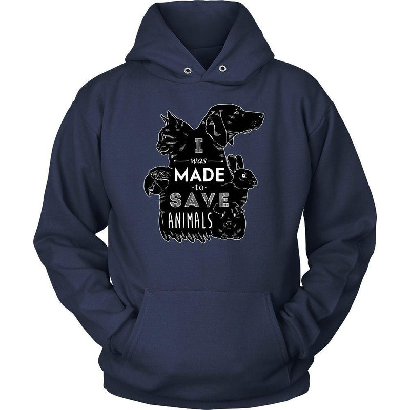 Vet Tee - I was made to save animals [black ver.] - Teelime | Unique t ...