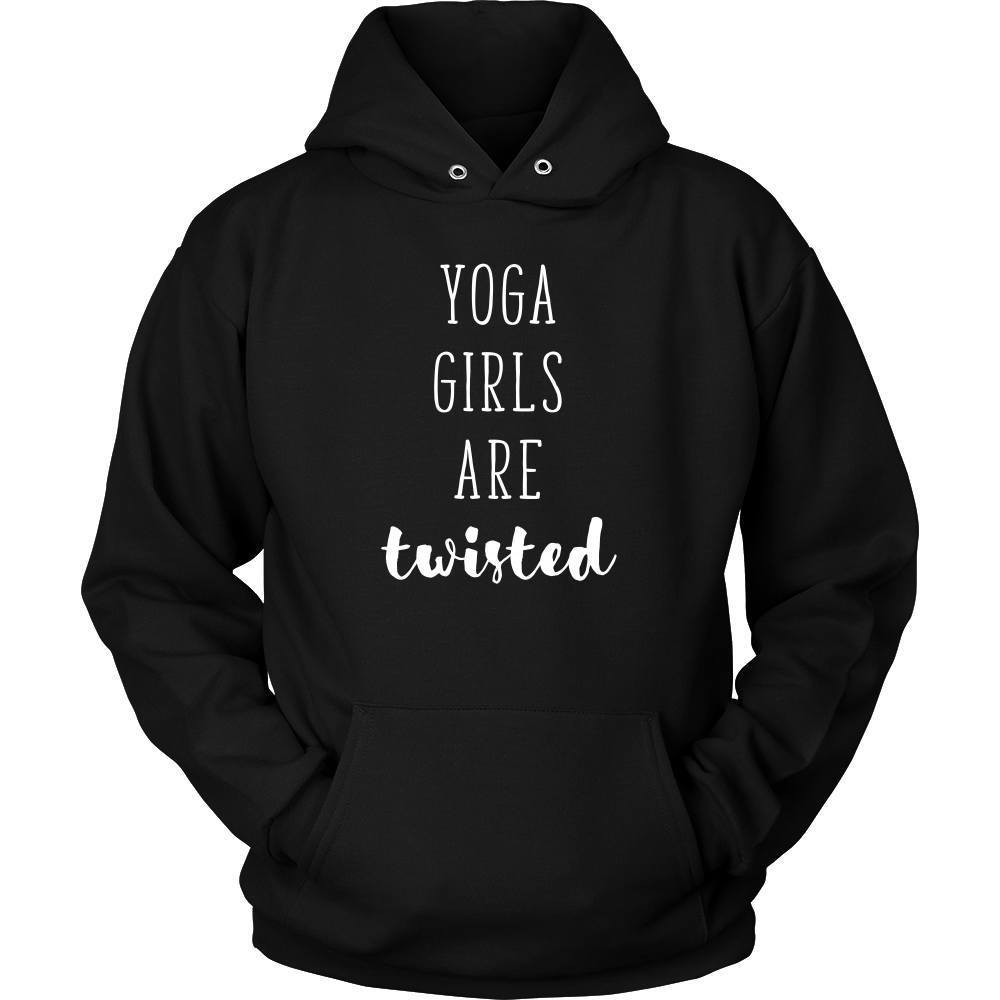 Yoga T Shirt - Yoga girls are twisted - Teelime | Unique t-shirts