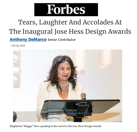 The Jose Hess Awards Forbes