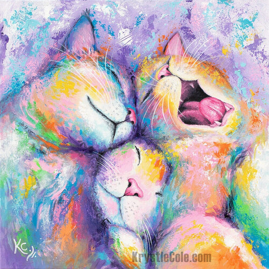 Crystal Art Sleepy Cats Diamond Painting