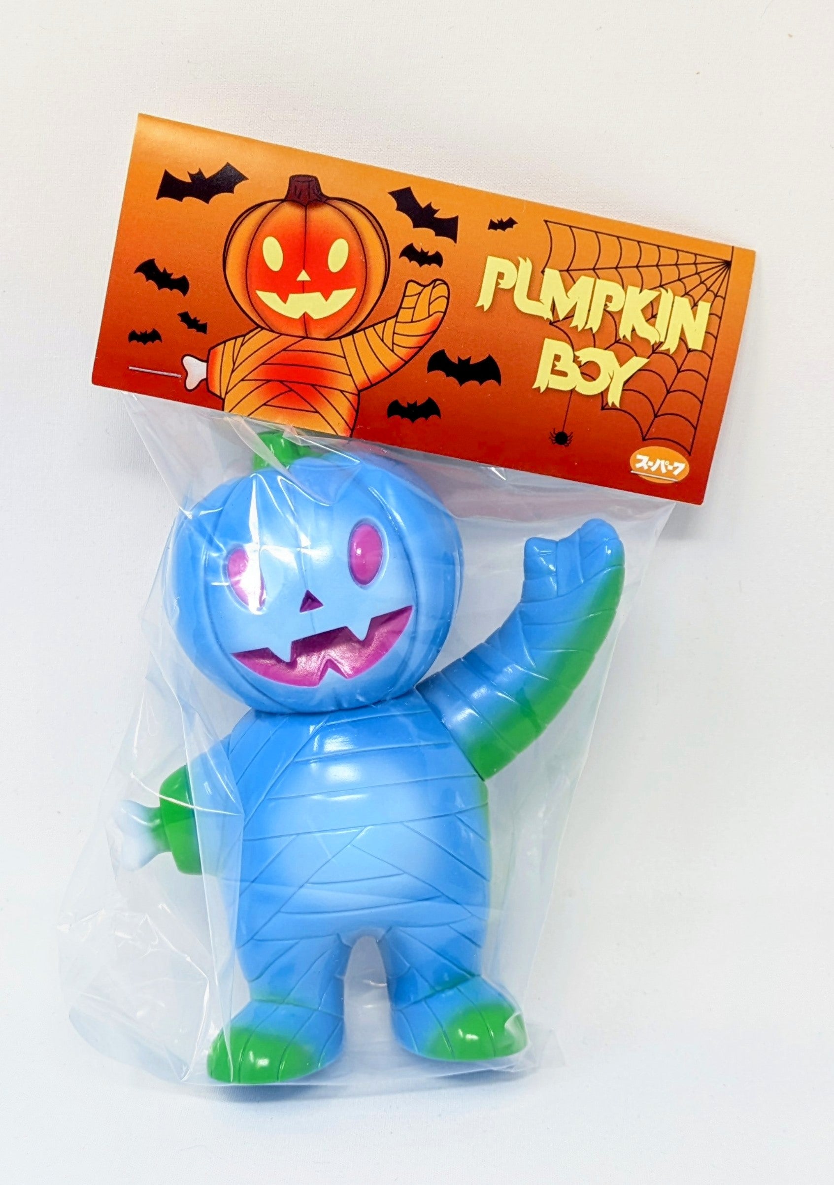 Super7 Blue Boo Pumpkin Mummy Boy Japanese Soft Vinyl Sofubi Figure