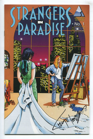 Strangers in Paradise Vol 2 #1 SIGNED by Terry Moore 2nd Print Abstract Studios